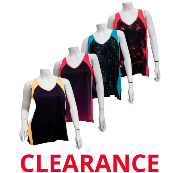 Wholesale Ladies’ Yoga Tank Tops - Asst. Colours (Size S – XL)