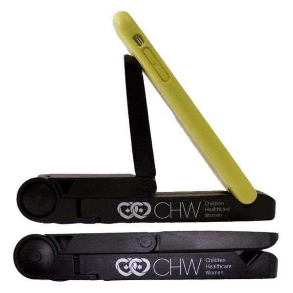Custom Foldable Tablet and Phone Stand-Black Colour