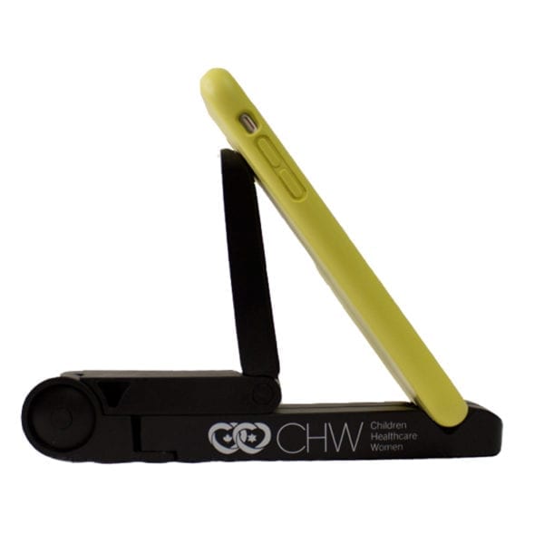 Custom Foldable Tablet and Phone Stand-Black Colour - Image 3