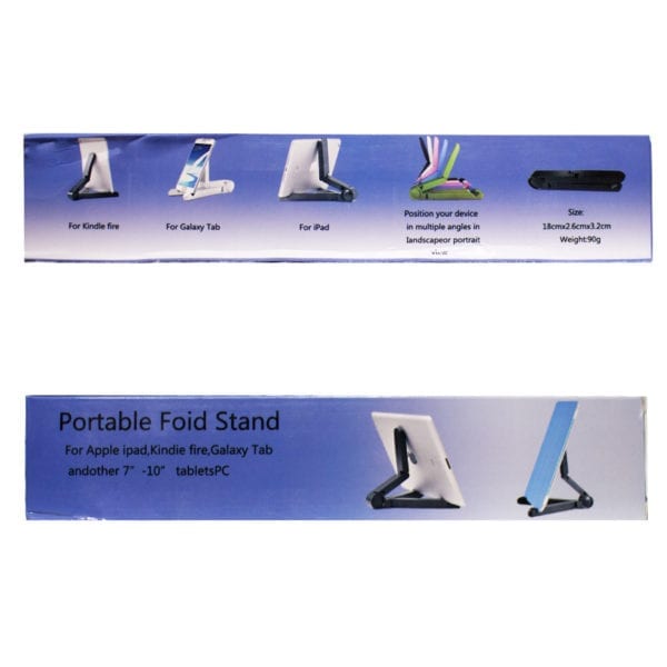 Custom Foldable Tablet and Phone Stand-Black Colour - Image 4