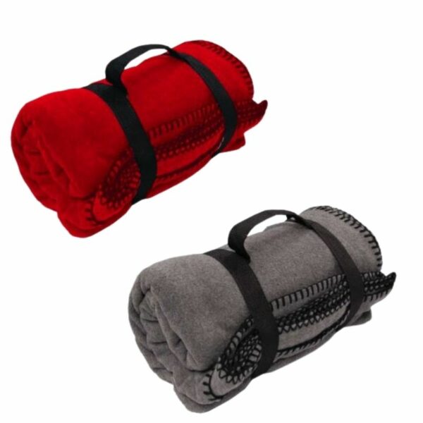 Custom Fleece Blanket with Strap