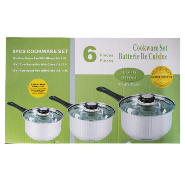 Wholesale Stainless Steel 6 Piece Cookware Set - Image 4