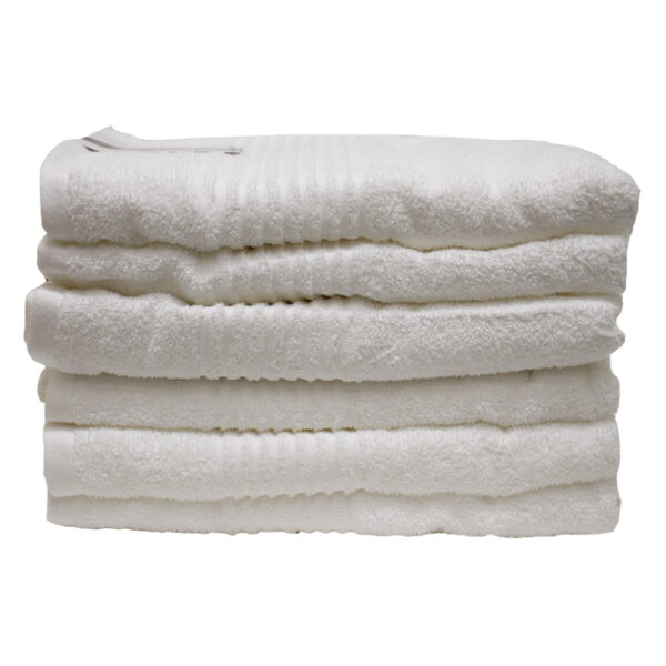 Wholesale Bath Towels - Solid White Colour (Size 27” x 52”)