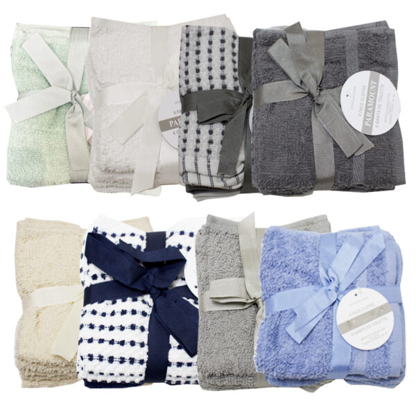 Wholesale Face Cloth/Towel, 6 Pack - Asst. Colours ($1.00 each) - Image 11