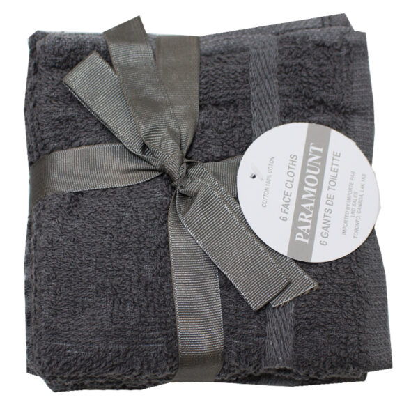 Wholesale Face Cloth/Towel, 6 Pack - Asst. Colours ($1.00 each) - Image 8
