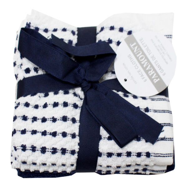 Wholesale Face Cloth/Towel, 6 Pack - Asst. Colours ($1.00 each) - Image 2