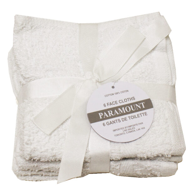 Wholesale Face Cloth/Towel, 6 Pack - Asst. Colours ($1.00 each) - Image 7
