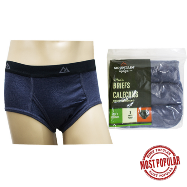 Wholesale Men’s Brief, 3-Pack - Size M ($2.75 Each)