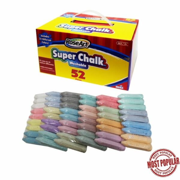 Wholesale Sidewalk Chalk - 52 Pack ($0.30 each)