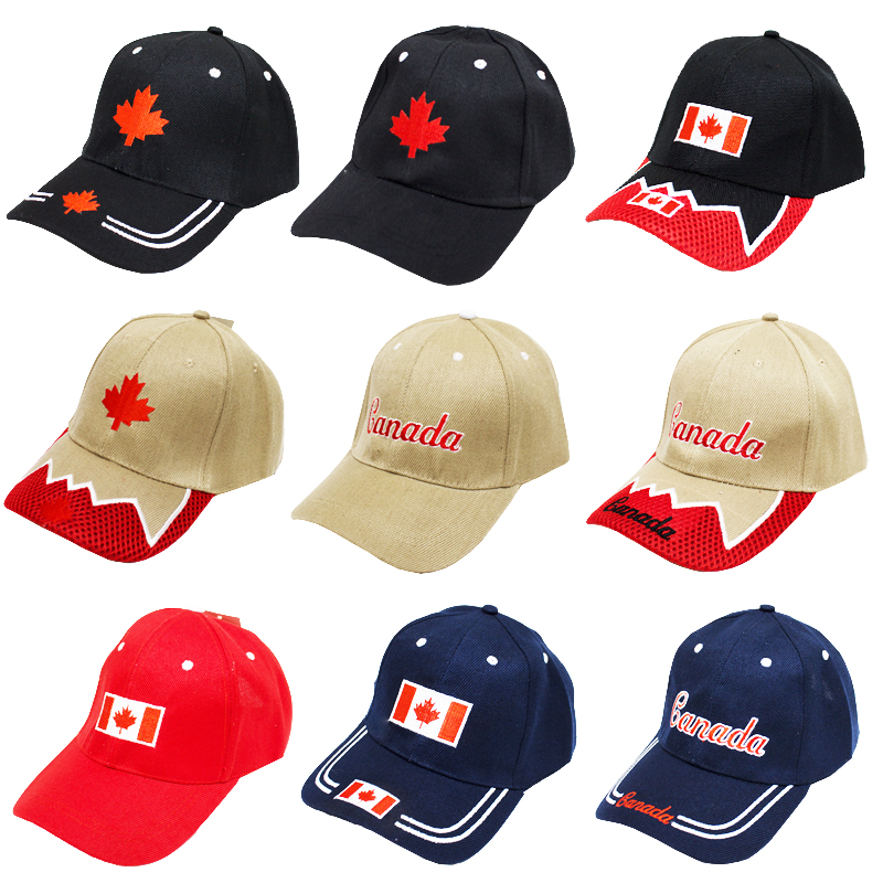 Wholesale Adult Canada Baseball Caps 9 Assorted Styles Bargains Group