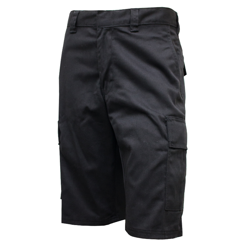 mens black cargo work shorts