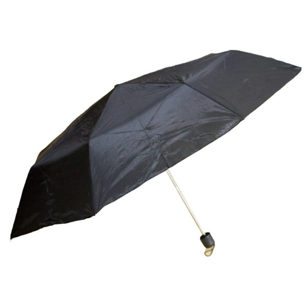 Wholesale Manual Folding Umbrella - Solid Black - Image 2