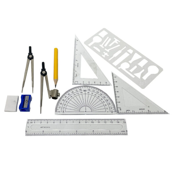 Wholesale Math Set, 10-Piece Set in Metal Case - Image 3