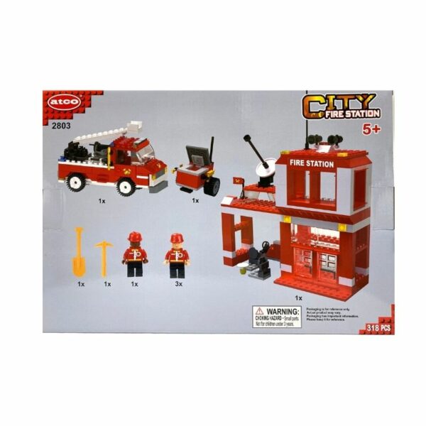 Wholesale Building Block Set - Fire Station, 318-Piece - Image 3