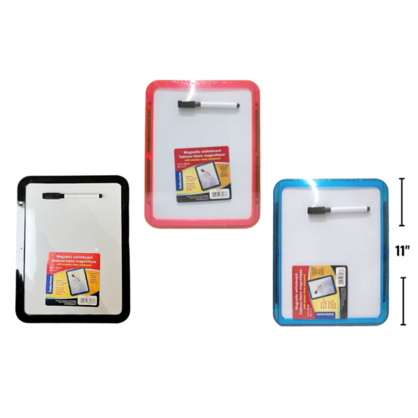 Wholesale Selectum Magnetic Whiteboard with Marker – Asst. Colours (Size 8.5" x 11")
