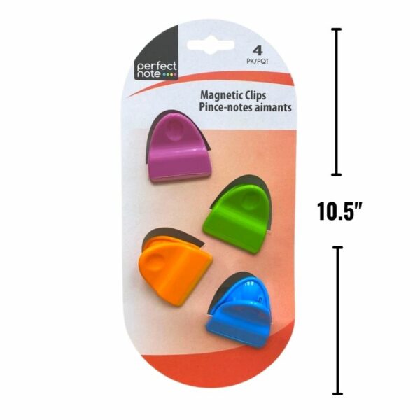 Wholesale Magnetic Clips, 4-Pack - Asst. Colours