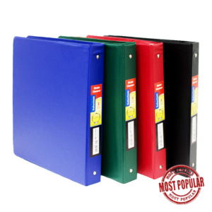 Wholesale 3-Ring Hard Cover 1’’ Binder - 4 Asst. Colours