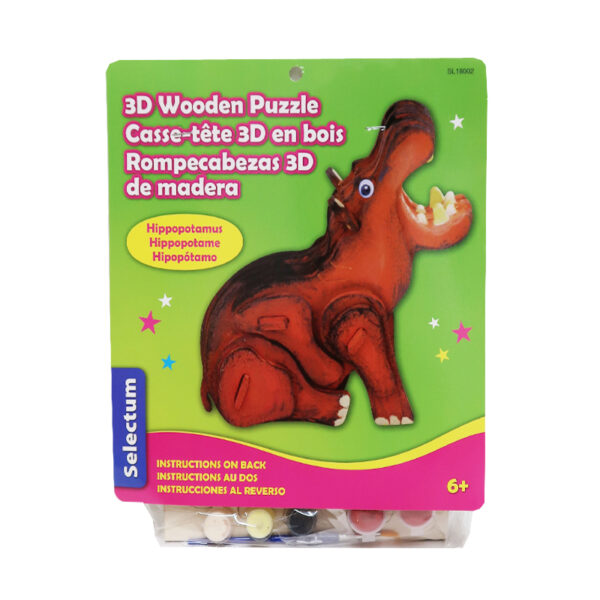 Wholesale 3D Wood Puzzle Paint Set - Asst. Characters - Image 3