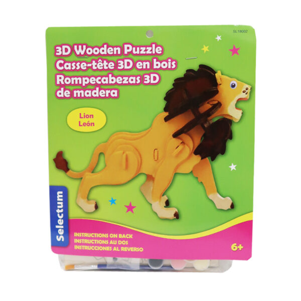 Wholesale 3D Wood Puzzle Paint Set - Asst. Characters - Image 2