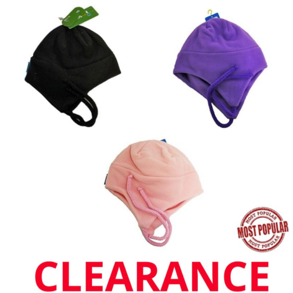 Wholesale Brand Name Bula Kids' Fleece Toques with Tassel, Asst Colours (Size 4-6 years)