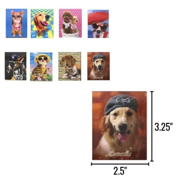 Wholesale Mini 3D Dog Notebook (3.25" x 2.5") - Image 3