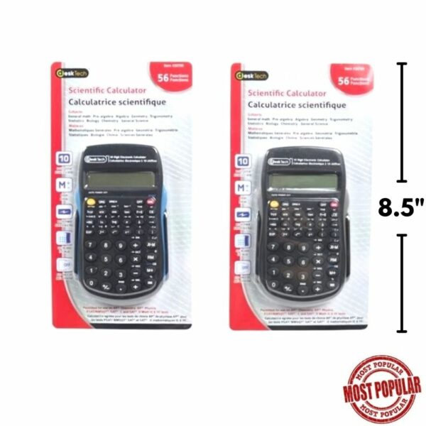 Wholesale Scientific Calculator, Battery Included - Asst Colours