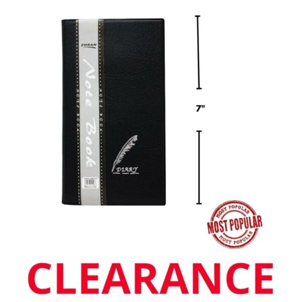 Wholesale Soft Cover Journals, Undated – Black (4″ x 7″)