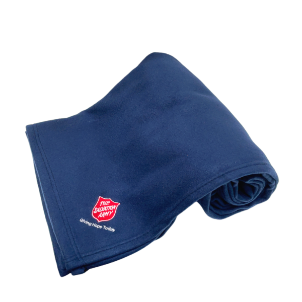 Custom Polar Fleece Blanket - Navy