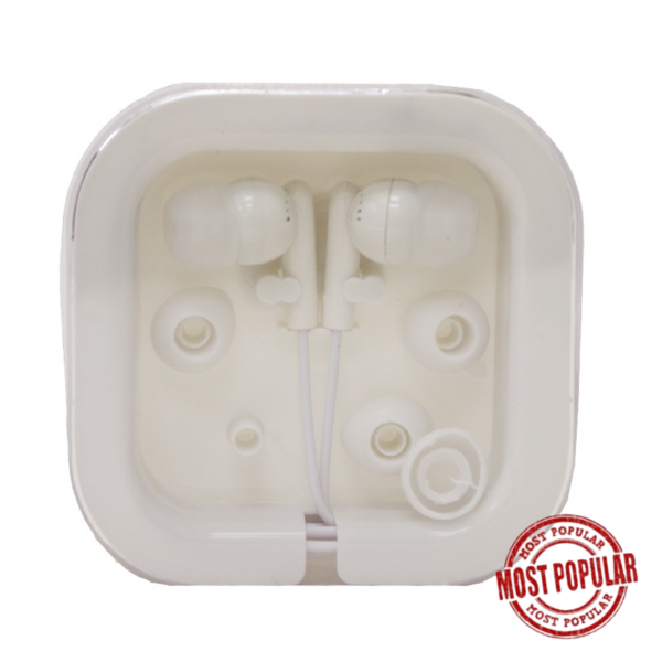 Wholesale Earbuds in Case – White Colour