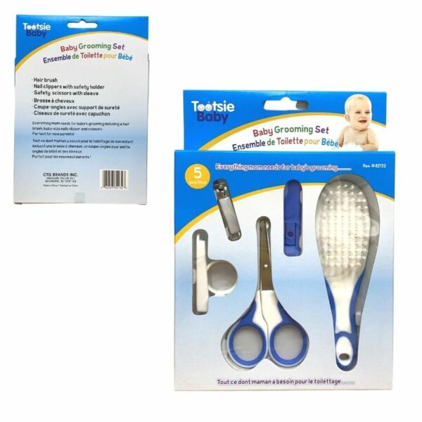 Wholesale Tootsie Baby Grooming, 5-Piece Set - 2 Asst. Colours - Image 3