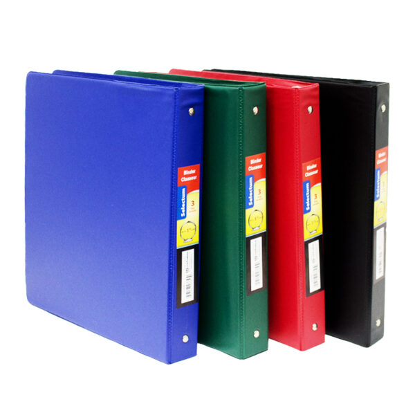 Wholesale 3Ring Hard Cover 1’’ Binder 4 Assorted Colours Bargains