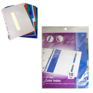 Wholesale Dividers, 10-Pack - With Blank Labels, Size: 9" X 11″ ($0.28 Each)