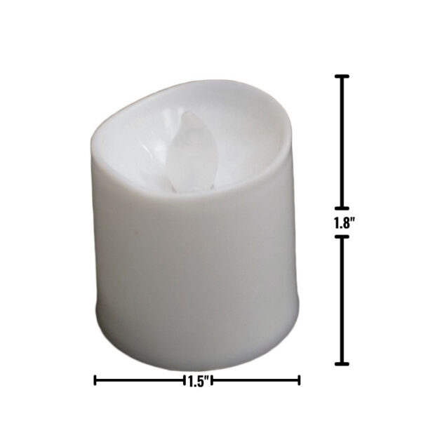 Wholesale LED Flameless Candle, Battery Included - White Colour - Image 3