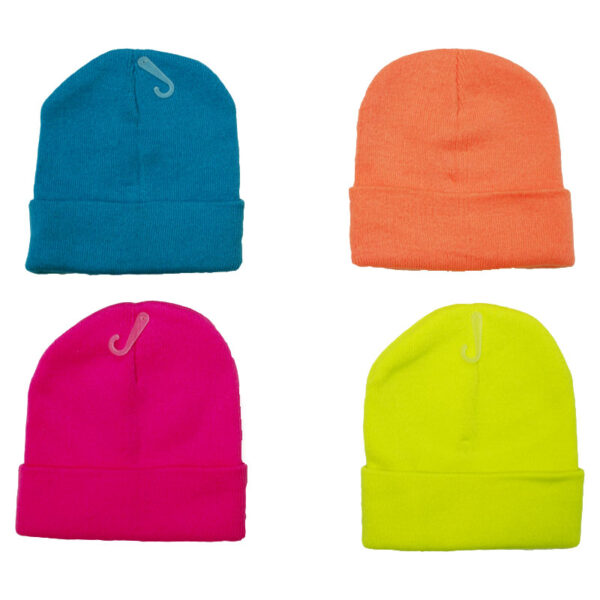 Wholesale Brand Name Adult Neon Cuffed Toque - Asst. Colours - Image 8