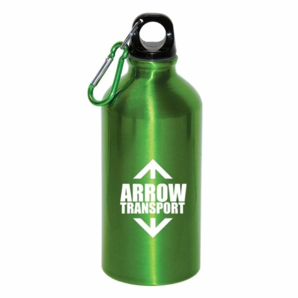Custom Aluminium Water Bottle With Carabiner 500 ML - Image 7