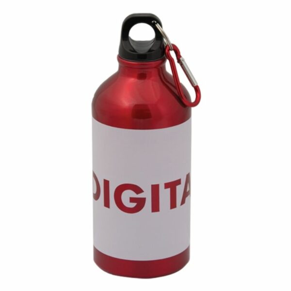 Custom Aluminium Water Bottle With Carabiner 500 ML - Image 5