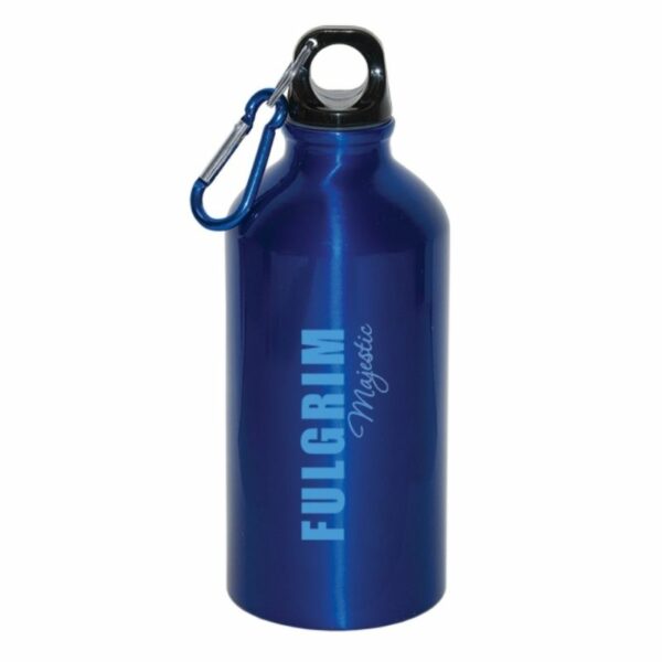 Custom Aluminium Water Bottle With Carabiner 500 ML - Image 4