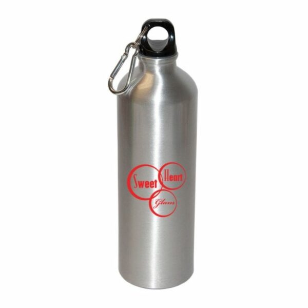 Custom  Aluminum Water Bottle With Carabiner 750 ML - Image 3