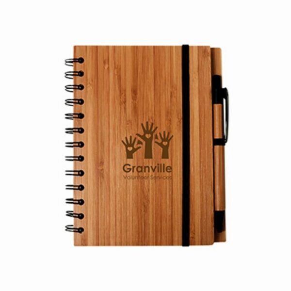 Custom Bamboo Cover Notebook