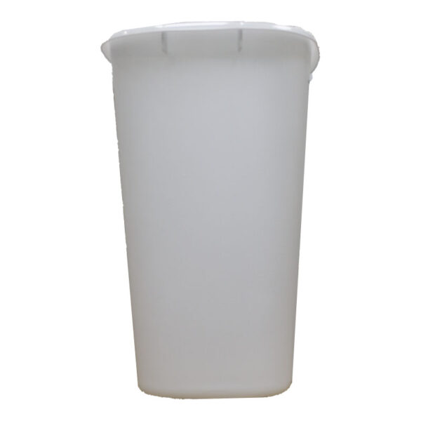 Wholesale Plastic Waste Bin, 12" - White - Image 4