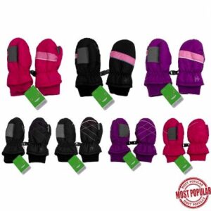 Wholesale Brand Name Toddler Girls Ski Mitts – Asst. Colours & Patterns (2-3 Years)