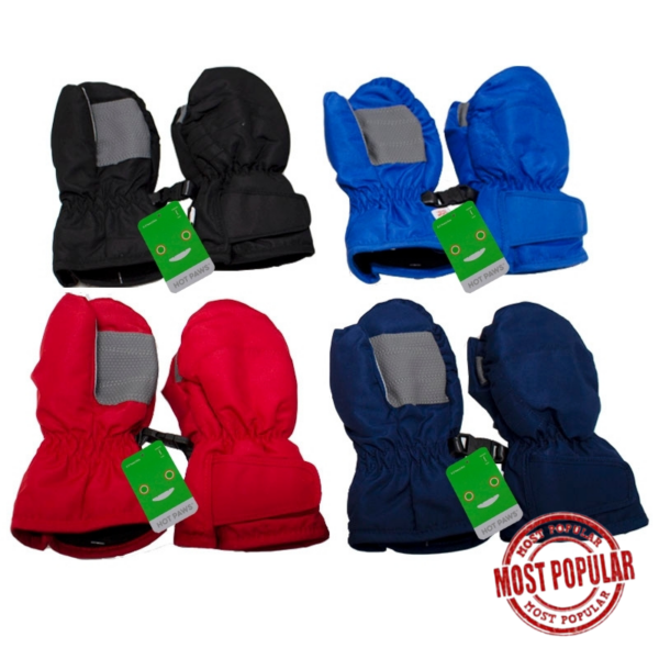 Wholesale Brand Name Toddler Ski Mitts – Asst. Colours & Patterns (2-3 Years)