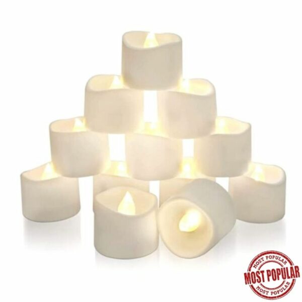Wholesale LED Flameless Candle, Battery Included - White Colour