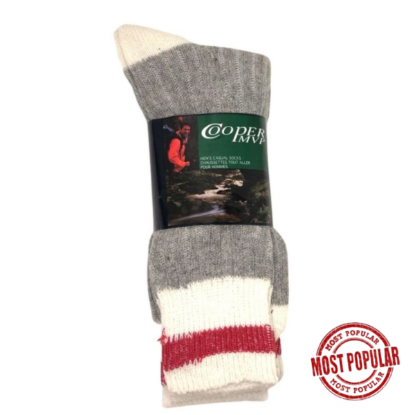 Wholesale Adult Cooper Winter Socks, 3-Pack ($3.00 Each)