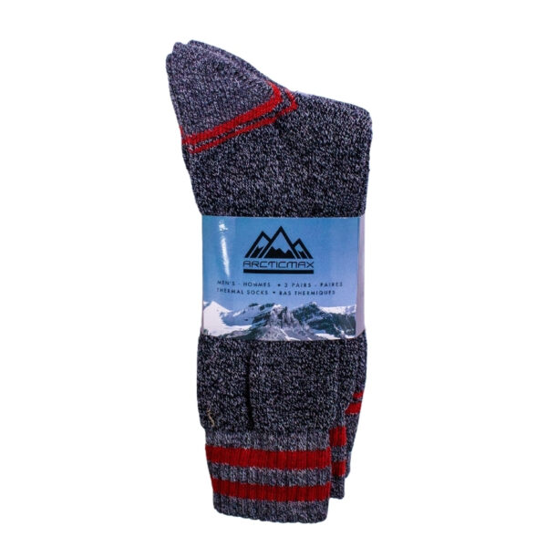 Wholesale Men's Thermal Sock with Stripe, 3-Pack - Size 10-13 ($2.75 Each) - Image 3
