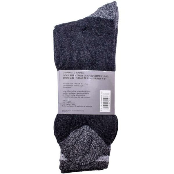 Wholesale Men's Thermal Sock with Stripe, 3-Pack - Size 10-13 ($2.75 Each) - Image 4