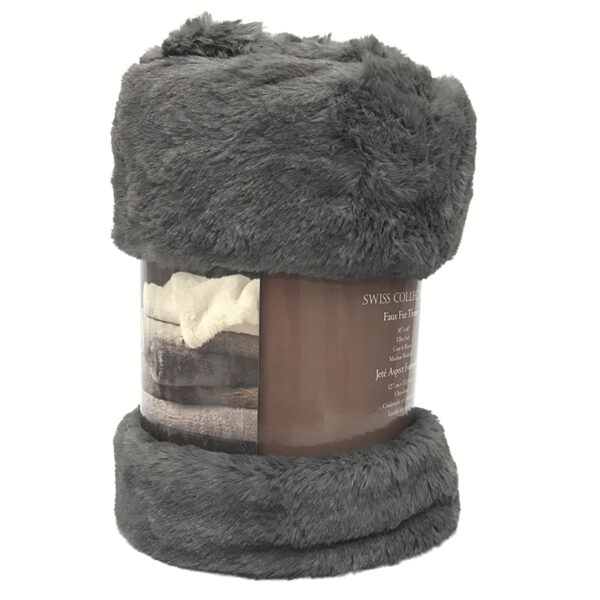 Wholesale Premium Asst. Plush Throw Blanket - Asst. Colours (50” x 60”) - Image 2