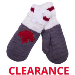 Wholesale Adult Canada Striped Mitten