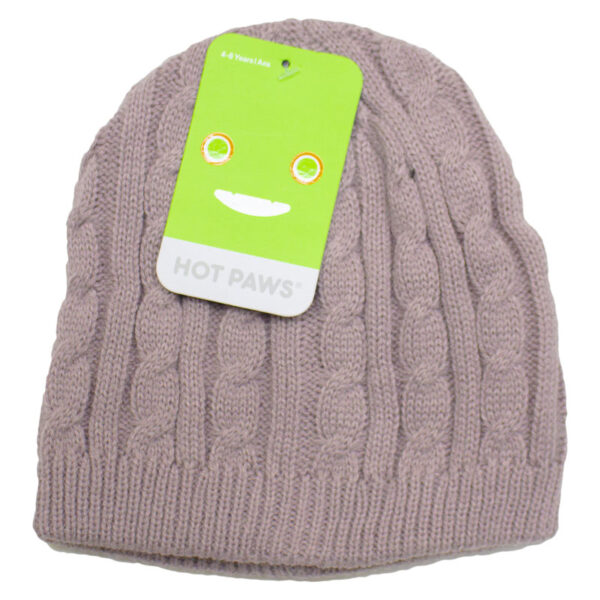Wholesale Brand Name Kids' Cable Knit Winter Toque - Asst. Colours (4-6 Years) - Image 3