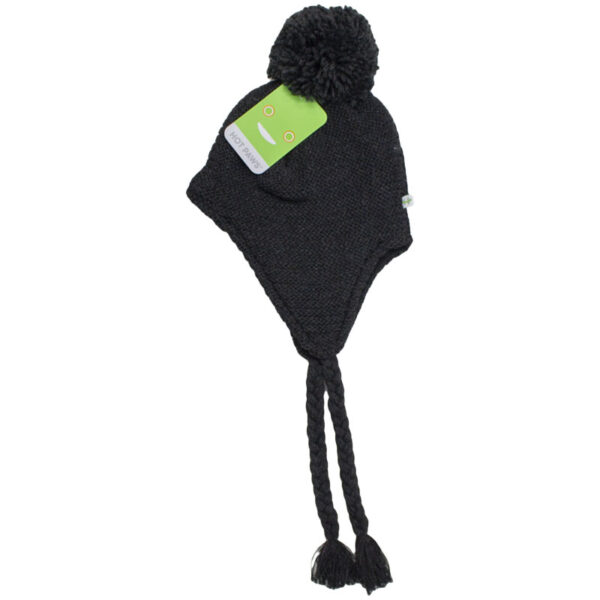 Wholesale Brand Name Girl's Winter Earflap Pom-Pom Hat with Tassels - Asst. Colours (4-6 Years) - Image 6